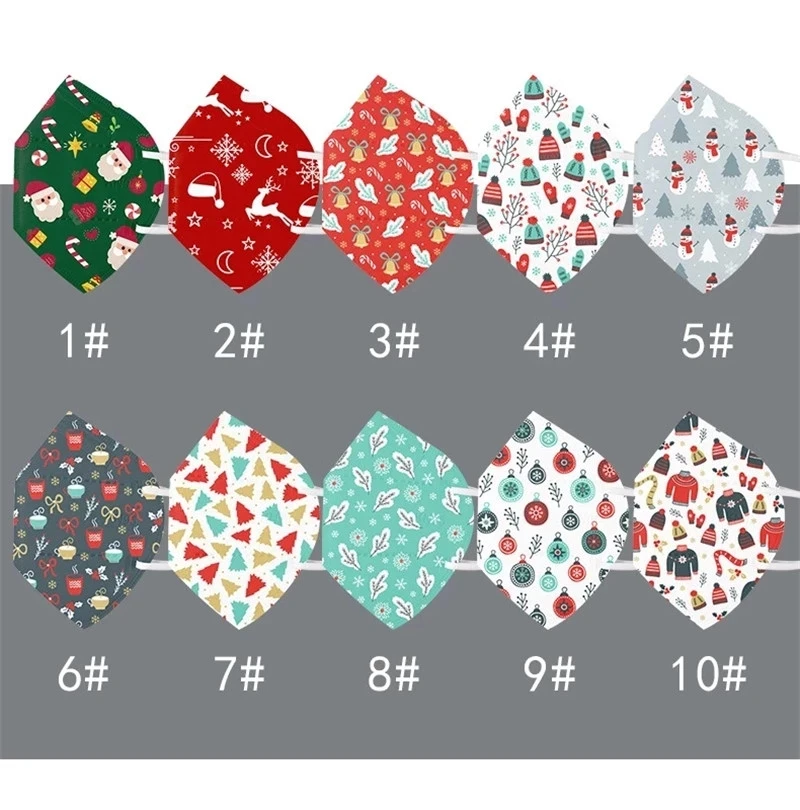20/50pcs KN95 Mouth Mask Christmas Print Adult Mascarillas FFP2 CE 5 Layers Filter Dustproof Respirator Face Protective Mask
20/50pcs KN95 Mouth Mask Christmas Print Adult Mascarillas FFP2 CE 5 Layers Filter Dustproof Respirator Face Protective Mask