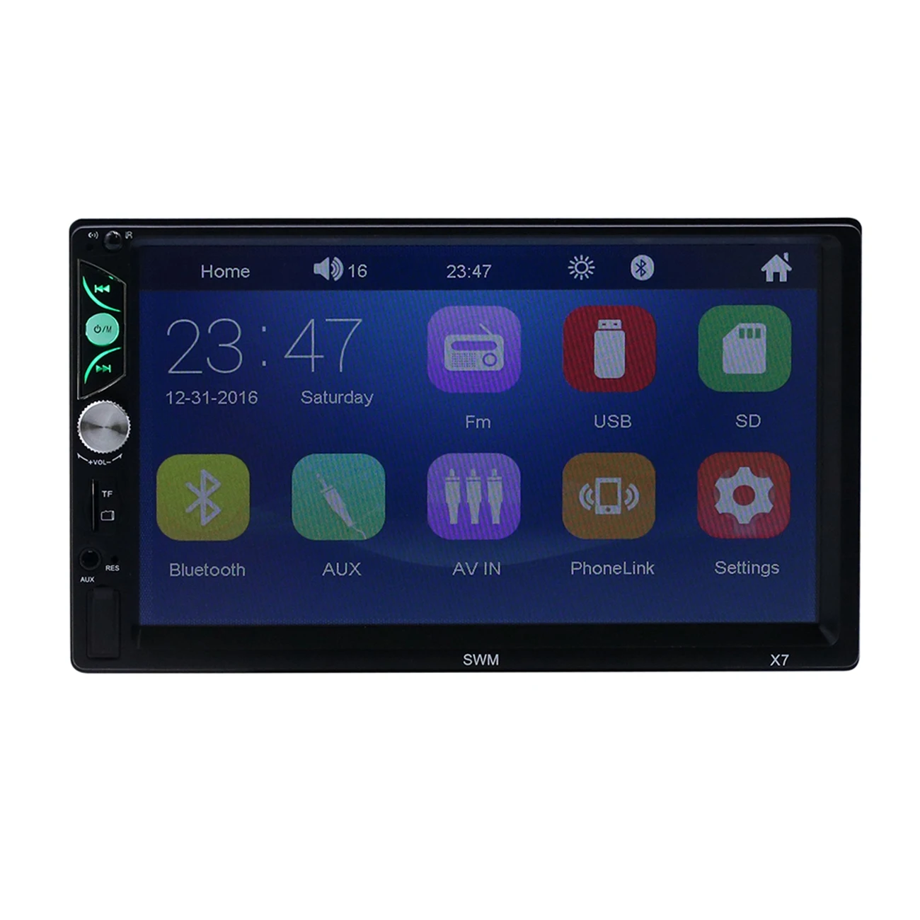 Double 2 Din 7 Inch Touch Screen SWM-X7 Car Player BT MP5 MP4 Video for IOS / Android Phone Interconnect Colorful Lights
Double 2 Din 7 Inch Touch Screen SWM-X7 Car Player BT MP5 MP4 Video for IOS / Android Phone Interconnect Colorful Lights