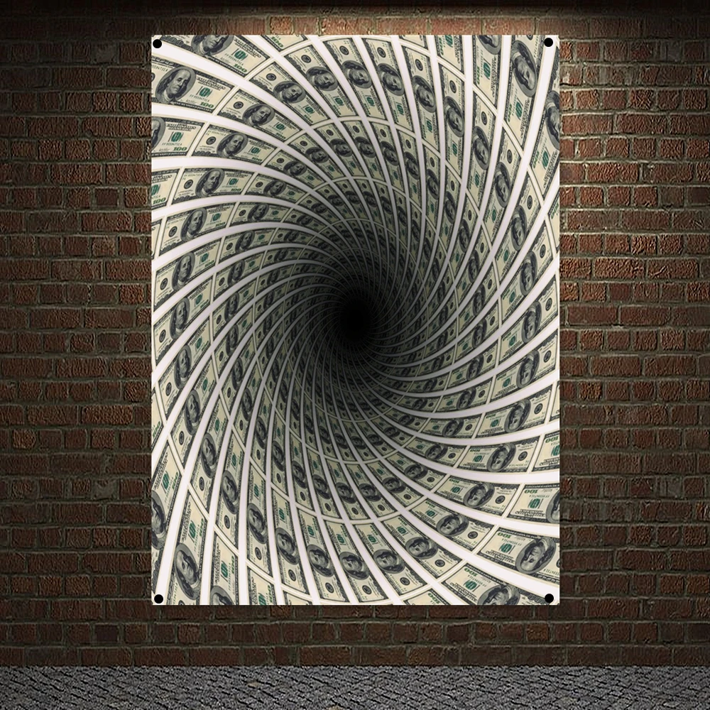 100 Dollars Swirl Poster Vintage Banners Flag Wall Hanging Canvas Painting 4 Grommets Tapestry Wall Stickers Bar Cafe Home Decor
100 Dollars Swirl Poster Vintage Banners Flag Wall Hanging Canvas Painting 4 Grommets Tapestry Wall Stickers Bar Cafe Home Decor