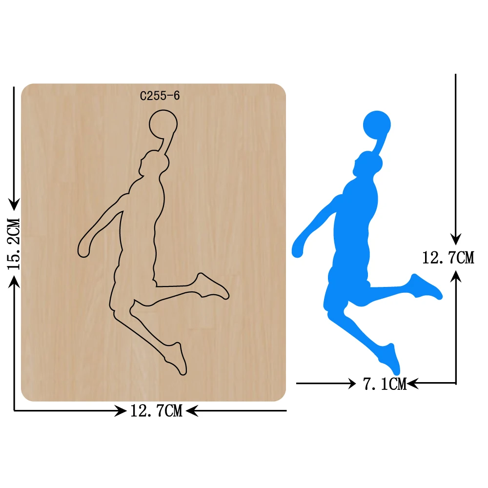 Фото Новый баскетбол dunk деревянные штампы для скрапбукинга режущие штампы|Вырубные