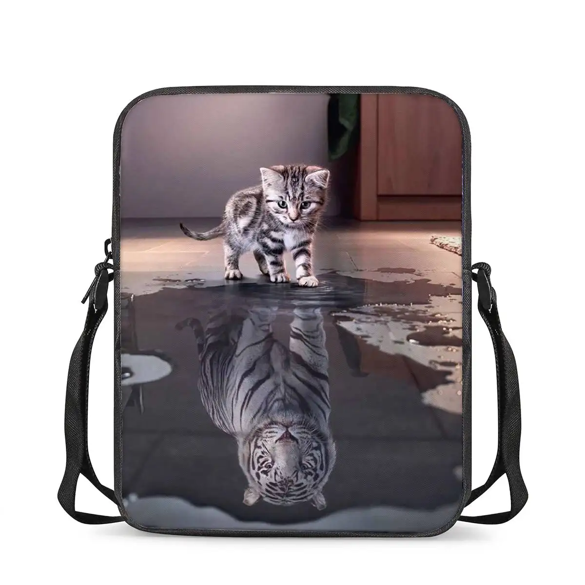 Customized Animal Reflection Print Messenger Bags for Girls Crossbody Bag Mini Shoulder Bag Laddies Handbags Womens Best Gifts
Customized Animal Reflection Print Messenger Bags for Girls Crossbody Bag Mini Shoulder Bag Laddies Handbags Womens Best Gifts