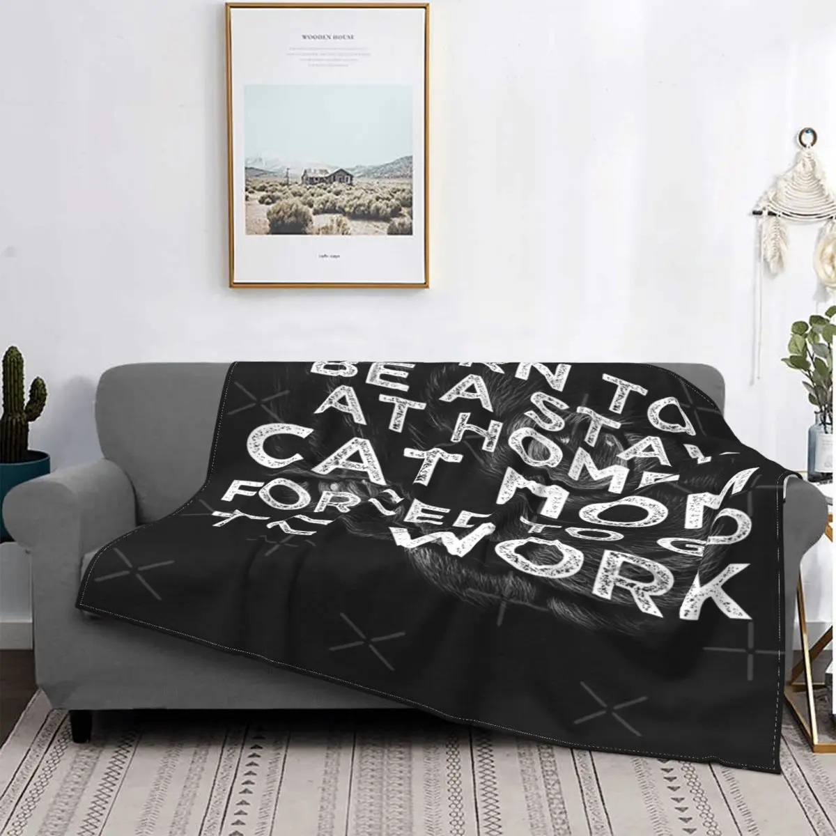 

Born To Be A Stay 3-colcha A cuadros para cama, manta con capucha, fundas de invierno, 135