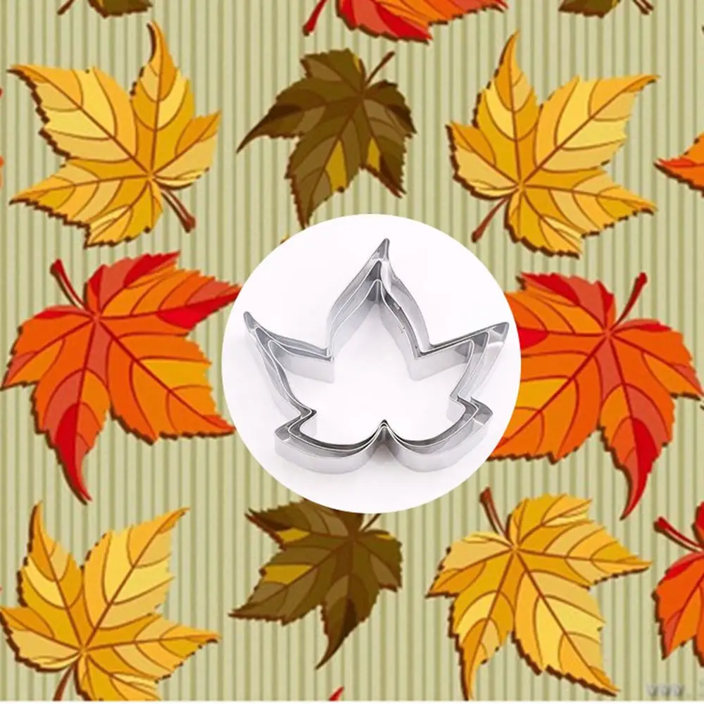 3pcs Maple Leaf Petal metal Mold Fondant Cake Decor Tools Stainless Steel Baking Mold Pastry Baking Mould Cookie Cutter
3pcs Maple Leaf Petal metal Mold Fondant Cake Decor Tools Stainless Steel Baking Mold Pastry Baking Mould Cookie Cutter