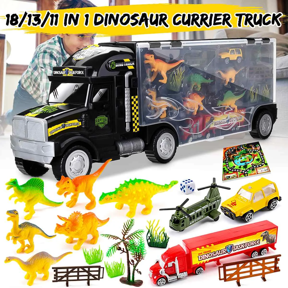 Transport Car Container Carrier Big Truck Vehicles Jurassic Tyrannosaurus Rex Triceratop Toys For Children Kids Boys Girl Gifts
Transport Car Container Carrier Big Truck Vehicles Jurassic Tyrannosaurus Rex Triceratop Toys For Children Kids Boys Girl Gifts