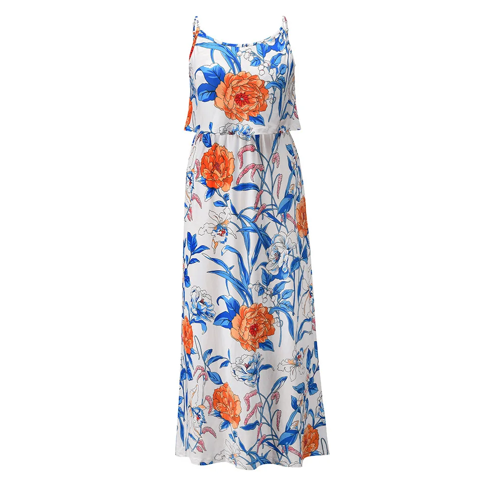 Summer Fashion Print Long Skirt Beach Skirt 2021 New Year Summer Waist Sleeveless Sexy Women's Suspender Dress Blue Sun Skirt
Summer Fashion Print Long Skirt Beach Skirt 2021 New Year Summer Waist Sleeveless Sexy Women's Suspender Dress Blue Sun Skirt