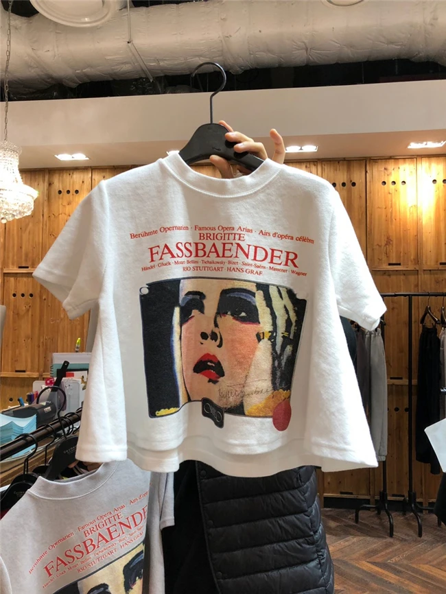 Spring Summer Short Sleeve T Shirts Harajuku Character Print O Neck Tee Tops Streetwear Crop Top T Shirt 
Spring Summer Short Sleeve T Shirts Harajuku Character Print O Neck Tee Tops Streetwear Crop Top T Shirt