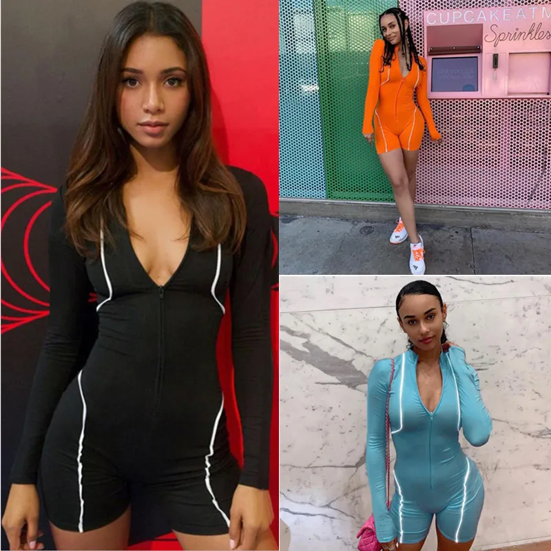 2020 Summer AliExpress Explosive Striped contrast long sleeves Fashion Trend Personality Jumpsuit Shorts
2020 Summer AliExpress Explosive Striped contrast long sleeves Fashion Trend Personality Jumpsuit Shorts