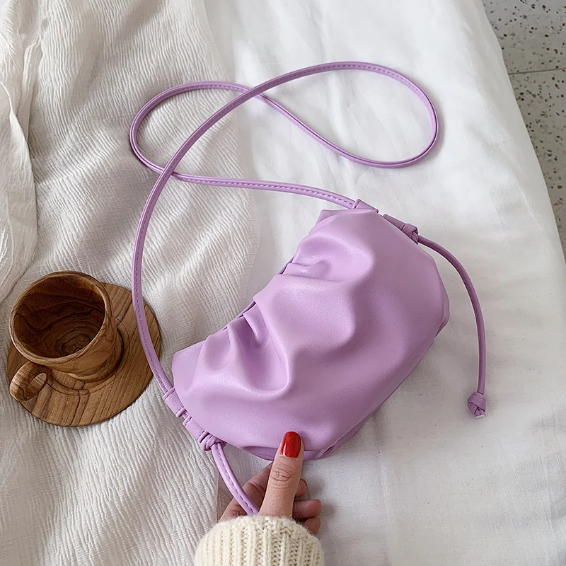 Fashion Cloud-wrapped Soft PU Leather Small Bag Shoulder Slant Dumpling Bag Handbag Day Clutches bags Messenger Crossbody Bag
Fashion Cloud-wrapped Soft PU Leather Small Bag Shoulder Slant Dumpling Bag Handbag Day Clutches bags Messenger Crossbody Bag