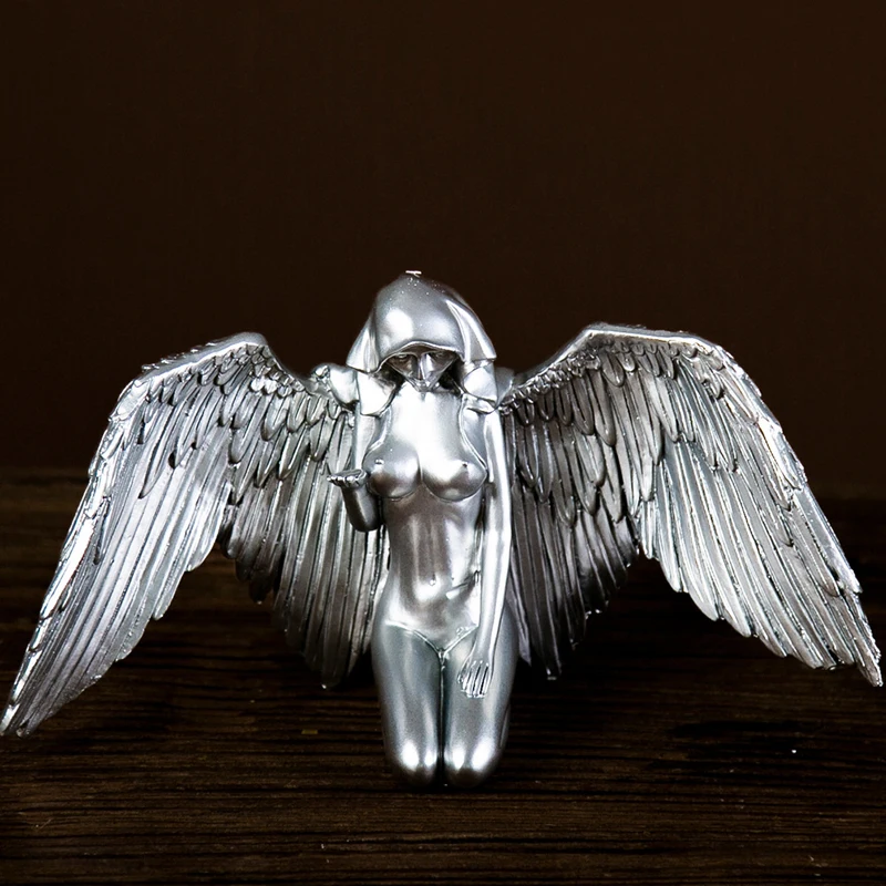 3D Angel Wings Resin Statue Silver Creative Sculpture Home Decor Figurine Ornaments Handmade Crafts Modern Sculpture Art
3D Angel Wings Resin Statue Silver Creative Sculpture Home Decor Figurine Ornaments Handmade Crafts Modern Sculpture Art