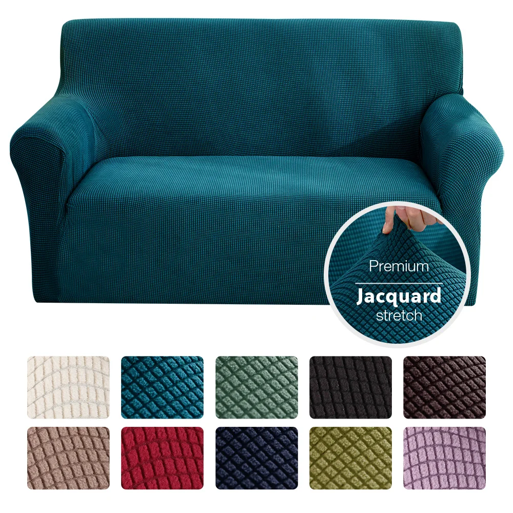 Jacquard Elastic Stretch Sofa Cover Spandex Plain Couch Covers for 1/2/3/4 Seater Universal Sofas Sectional Livingroom L Cover
Jacquard Elastic Stretch Sofa Cover Spandex Plain Couch Covers for 1/2/3/4 Seater Universal Sofas Sectional Livingroom L Cover