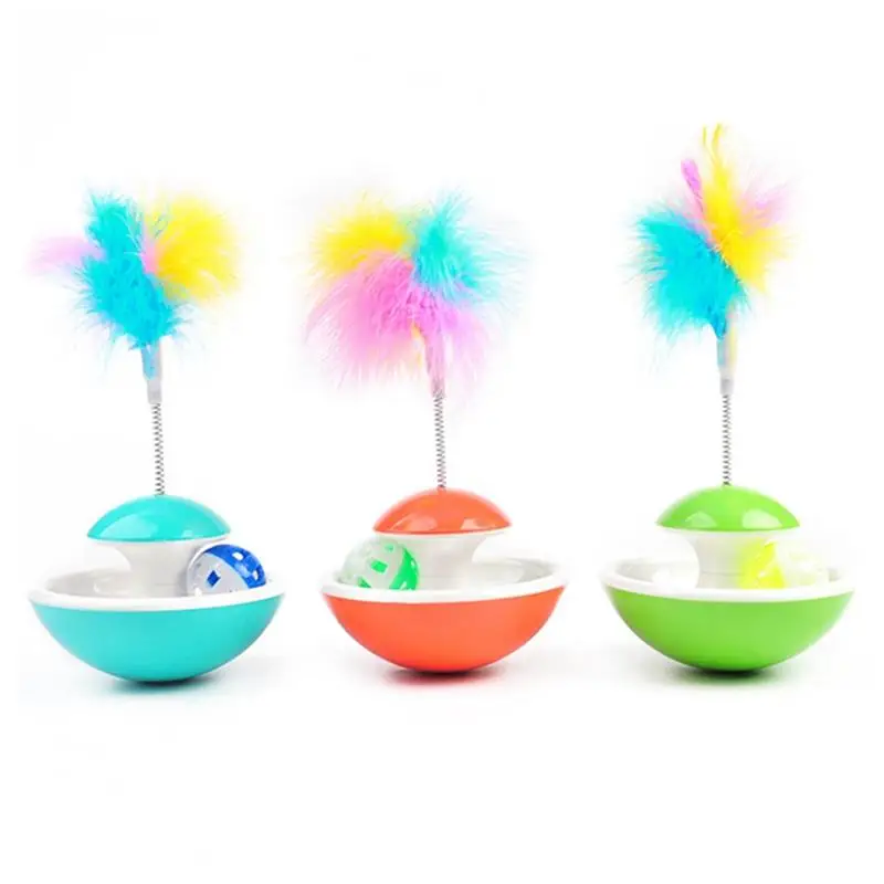 Creative Cat Tumbler Toy Ball Plastic Faux Feather Kitten Playing Toy Tumbler Ball With Bell Cat Teasing Training Toys Product
Creative Cat Tumbler Toy Ball Plastic Faux Feather Kitten Playing Toy Tumbler Ball With Bell Cat Teasing Training Toys Product