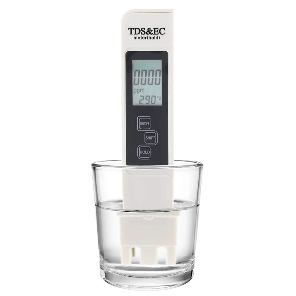 New TDS/EC/temperature Three-in-one Water Quality Test Pen High Precision 0-19999 PPM Conductivity Detection Instrument
New TDS/EC/temperature Three-in-one Water Quality Test Pen High Precision 0-19999 PPM Conductivity Detection Instrument