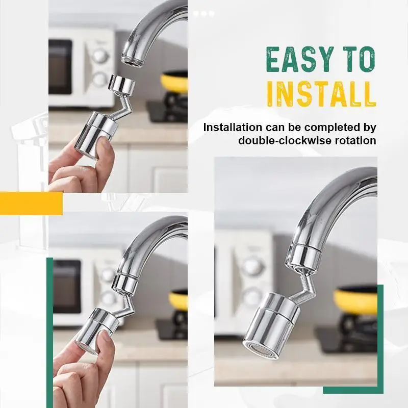 Universal 720° Splash Filter Faucet Kitchen Sink Extension Extender Single Handle Dual Control With External Thread and Adapter
Universal 720° Splash Filter Faucet Kitchen Sink Extension Extender Single Handle Dual Control With External Thread and Adapter