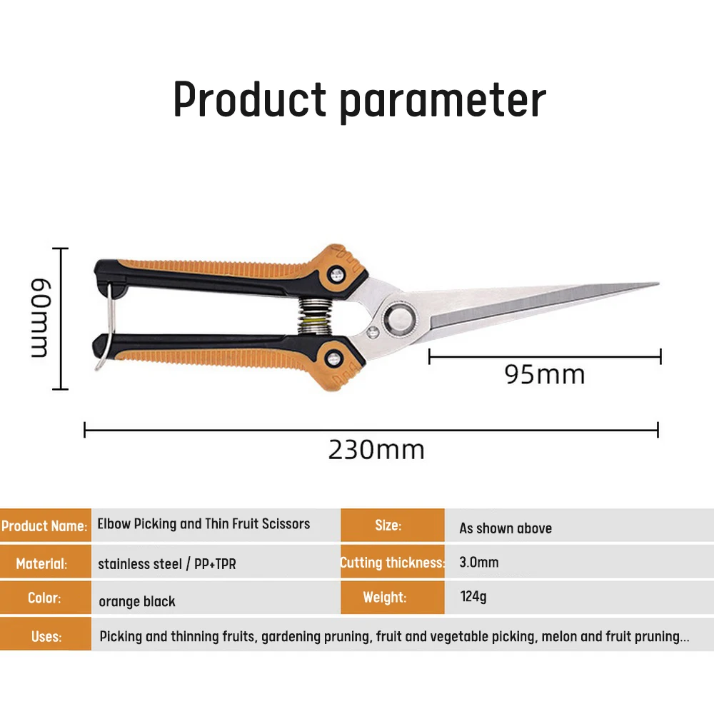 Garden Pruning Shear Stainless Steel Pruning Shears Cutter Fruit Picking Branch Pruner Garden Plant Trimmer Tools Scissors
Garden Pruning Shear Stainless Steel Pruning Shears Cutter Fruit Picking Branch Pruner Garden Plant Trimmer Tools Scissors