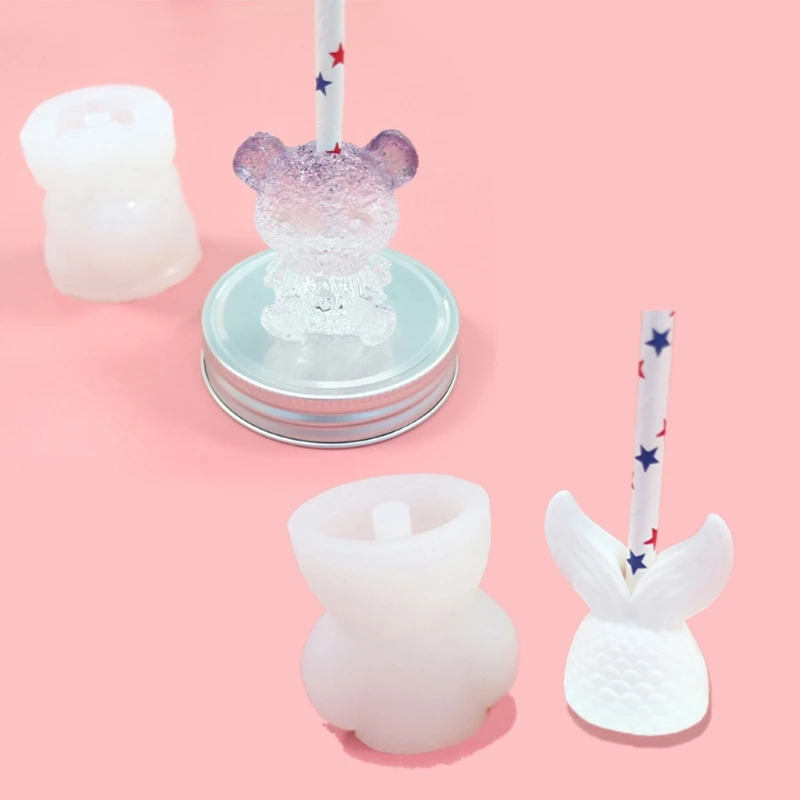 Handmade Cute Bear Straw Topper Silicone Mold Fish Tails Silicone Straw Topper Mold for 8mm Straws Resin Casting Molds
Handmade Cute Bear Straw Topper Silicone Mold Fish Tails Silicone Straw Topper Mold for 8mm Straws Resin Casting Molds