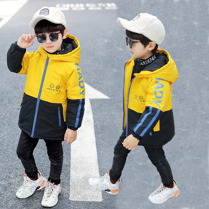 New Fashion Thicken Hoodned Boys Coat Autumn and Winter Children Outwear Boys 3-11Years Old Cotton-Padded Tops Clothes Jackets
New Fashion Thicken Hoodned Boys Coat Autumn and Winter Children Outwear Boys 3-11Years Old Cotton-Padded Tops Clothes Jackets