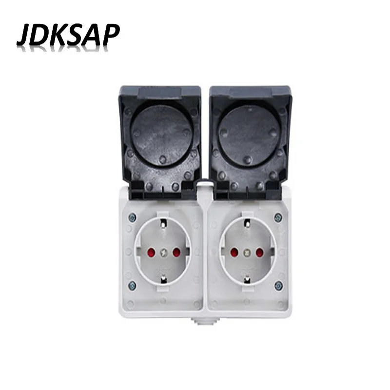 Водонепроницаемая розетка, класс защиты ip44. для использования на улице, на кухне, в ванной, европейского, немецкого стандарта
Водонепроницаемая розетка, класс защиты ip44. для использования на улице, на кухне, в ванной, европейского, немецкого стандарта