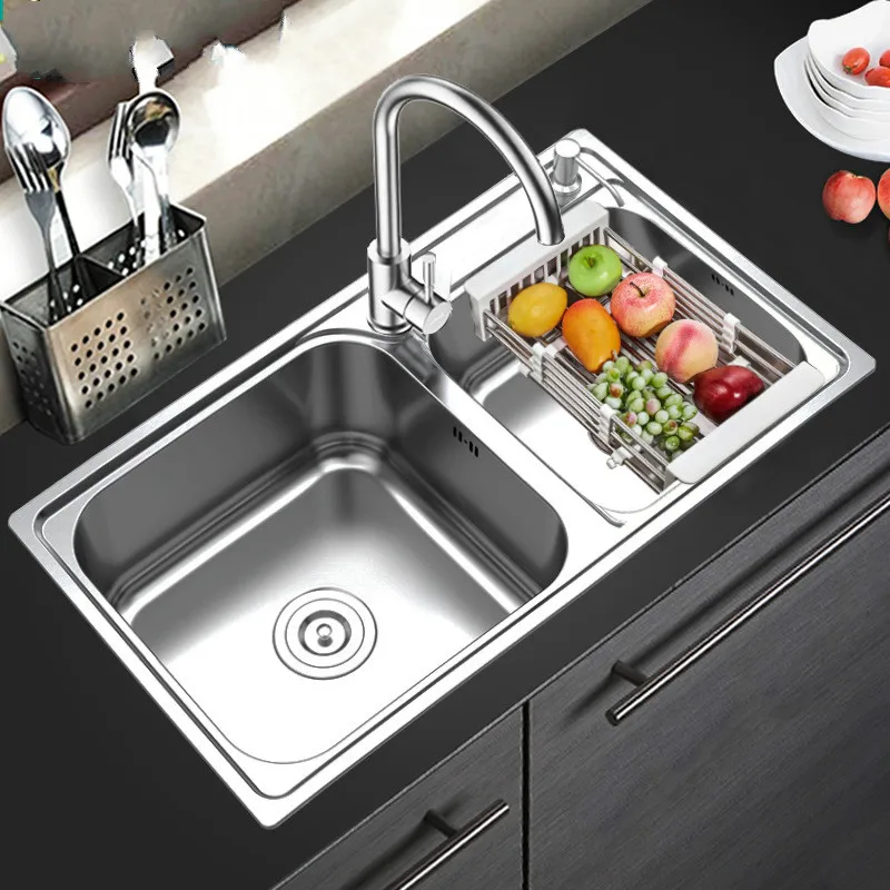 304 Stainless Steel Kitchen Washing Basin Sink Double Sink Sink Washing Basin Set Kitchen Sink Kitchen Sink Basket
304 Stainless Steel Kitchen Washing Basin Sink Double Sink Sink Washing Basin Set Kitchen Sink Kitchen Sink Basket