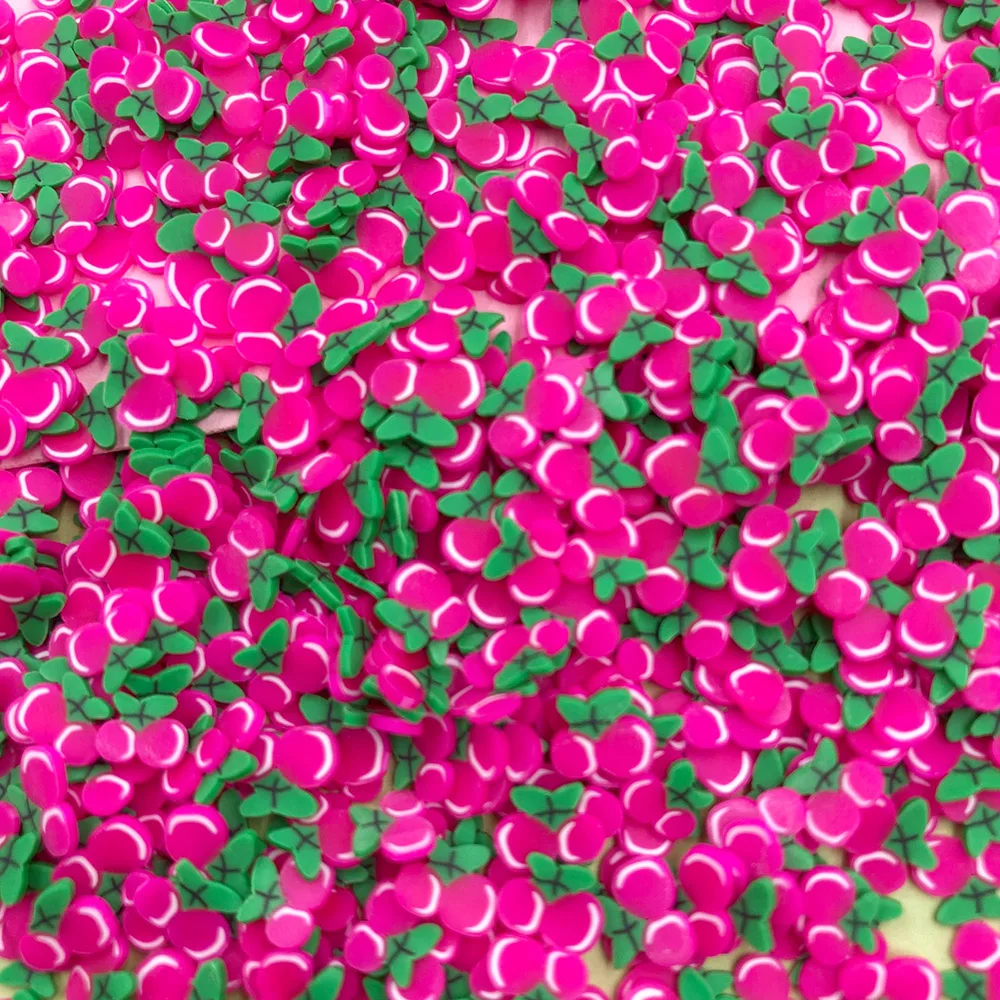 50g Polymer Hot Clay Sprinkles Mini 5mm Cherry Slices DIY Crafts Making Nail Arts Phone Case Accessories Hot Sale
50g Polymer Hot Clay Sprinkles Mini 5mm Cherry Slices DIY Crafts Making Nail Arts Phone Case Accessories Hot Sale