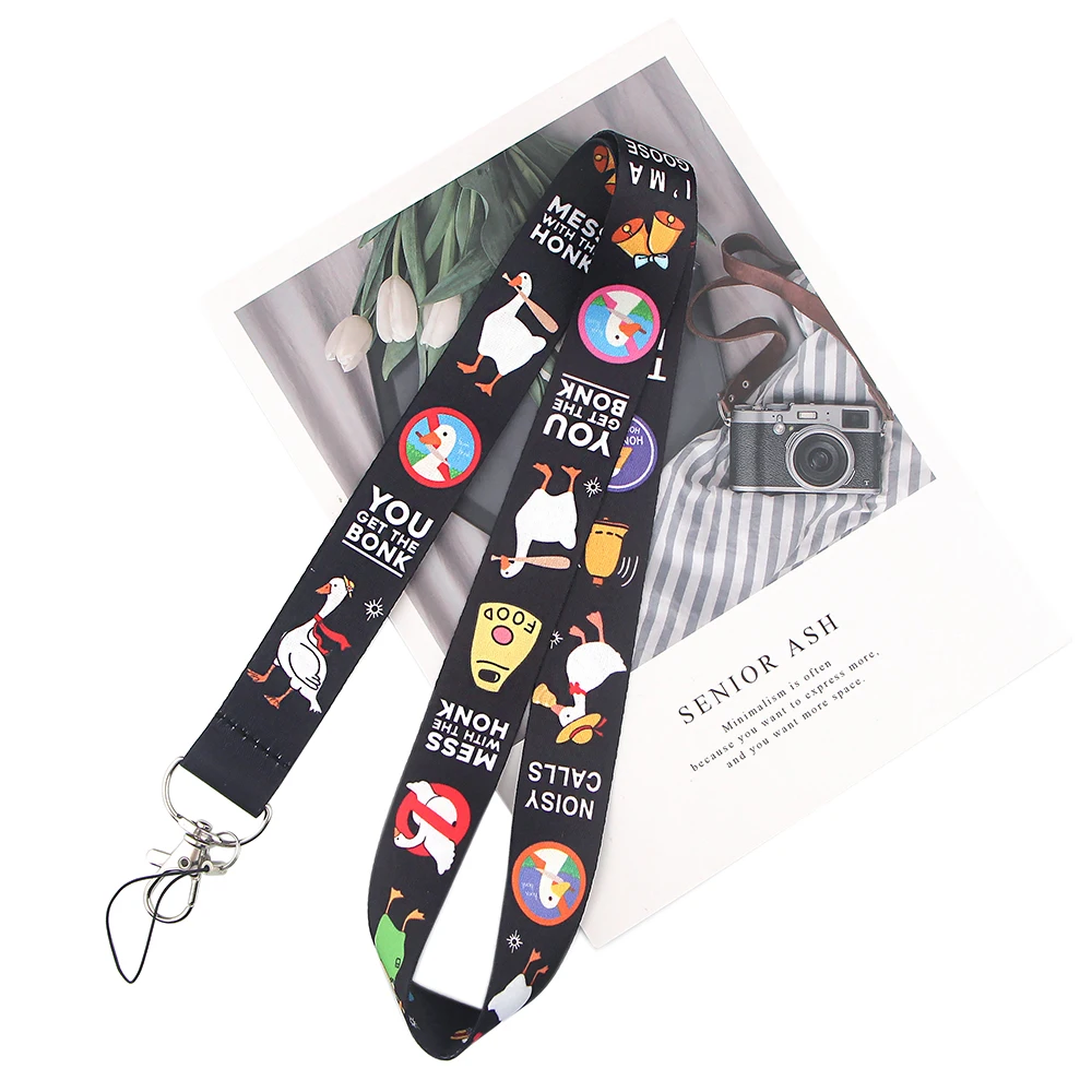 LX161 Untitled Goose Game Lanyard Neck Strap Rope For Mobile Cell Phone ID Card Badge Holder With Keychain Keyring
LX161 Untitled Goose Game Lanyard Neck Strap Rope For Mobile Cell Phone ID Card Badge Holder With Keychain Keyring