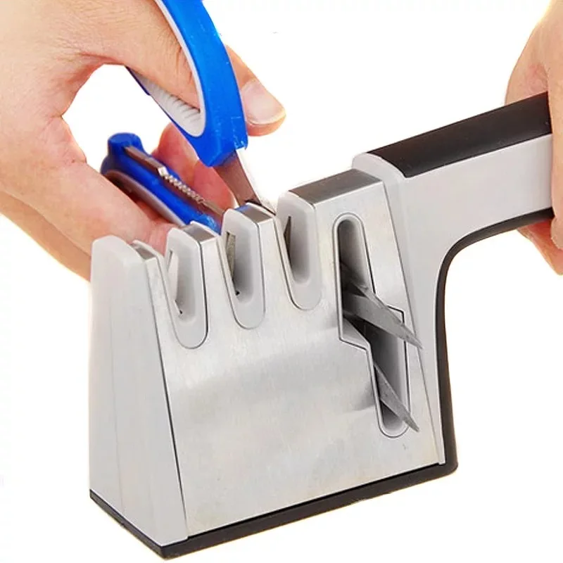 Fast household four-stage sharpener Manual fixed-angle sharpening scissors tool Kitchen gadgets multi-purpose sharpener
Fast household four-stage sharpener Manual fixed-angle sharpening scissors tool Kitchen gadgets multi-purpose sharpener