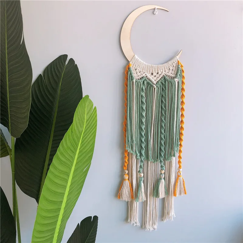 Moon Macrame Window Hanging Tapestry Boho Tassel Wall Decor Decor Pared Handmade Kids Girls Room Decoration Gift
Moon Macrame Window Hanging Tapestry Boho Tassel Wall Decor Decor Pared Handmade Kids Girls Room Decoration Gift