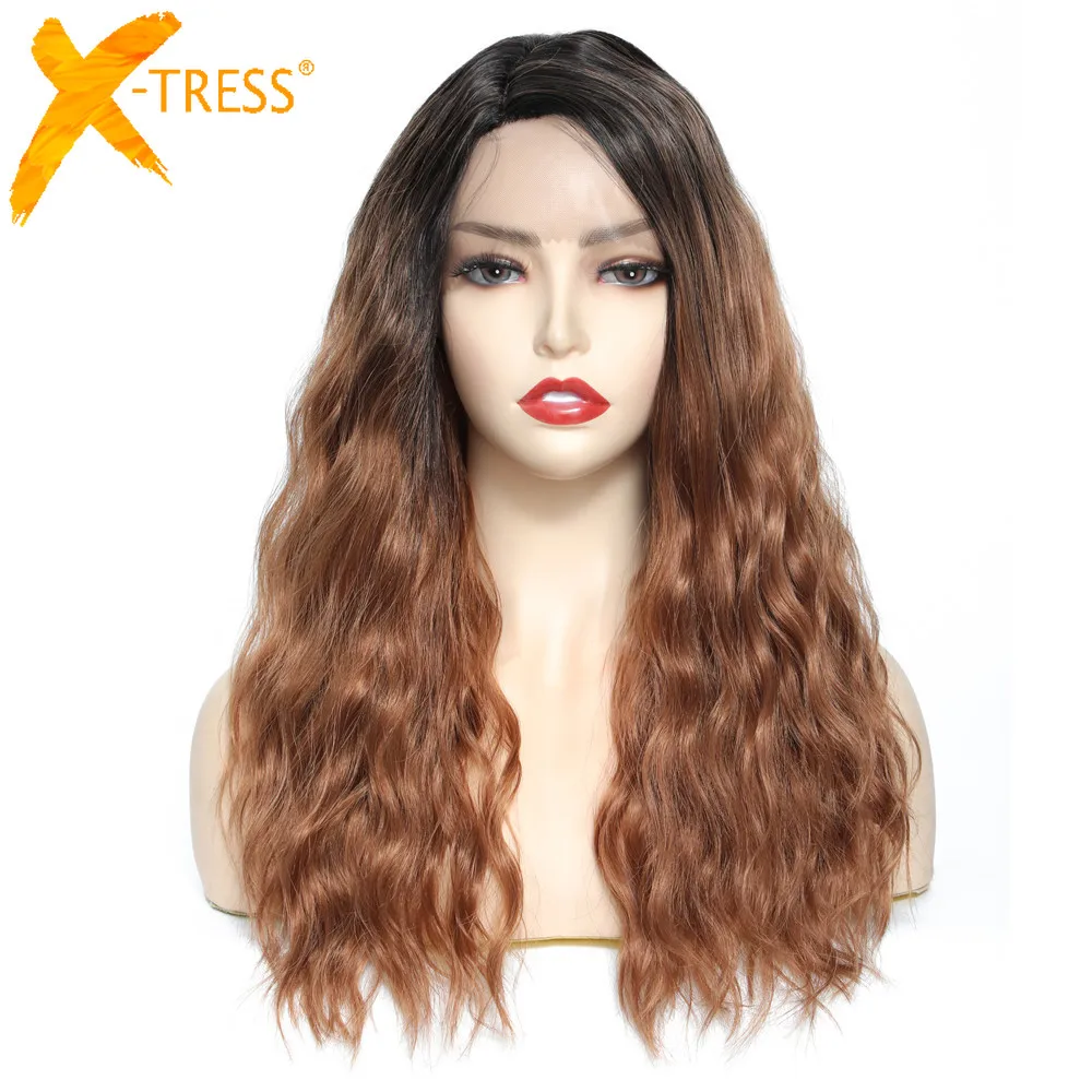 Synthetic Lace Wigs For Black Women Ombre Brown Colored Side Part Natural Wave 22 Inches Hair Wig Daily Use Hairstyle X-TRESS
Synthetic Lace Wigs For Black Women Ombre Brown Colored Side Part Natural Wave 22 Inches Hair Wig Daily Use Hairstyle X-TRESS