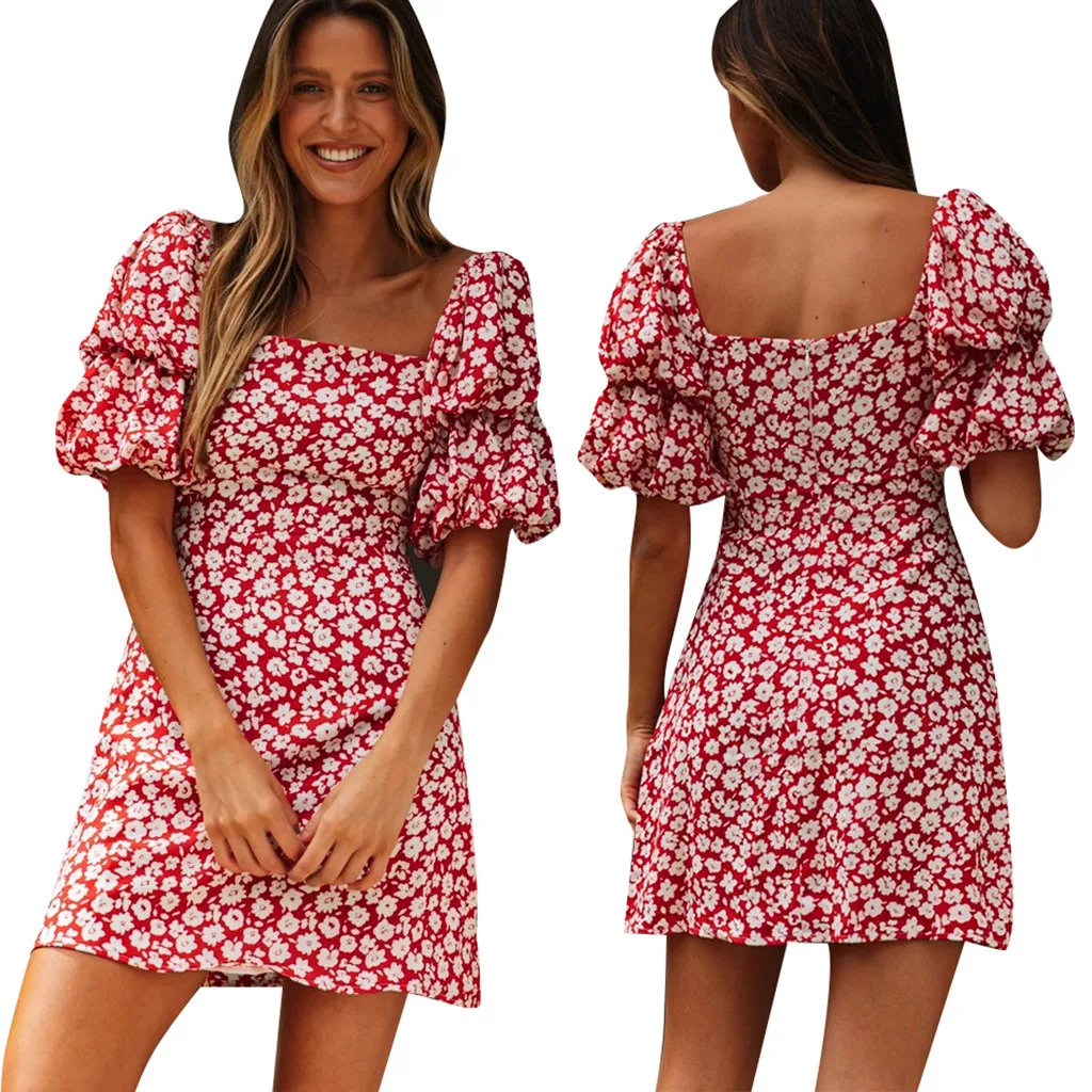 Women Dress Summer 2020 Boho Sexy Floral Dress Women Casual Floral Print Short Sleeve Beach Mini Dress Ropa Mujer
Women Dress Summer 2020 Boho Sexy Floral Dress Women Casual Floral Print Short Sleeve Beach Mini Dress Ropa Mujer