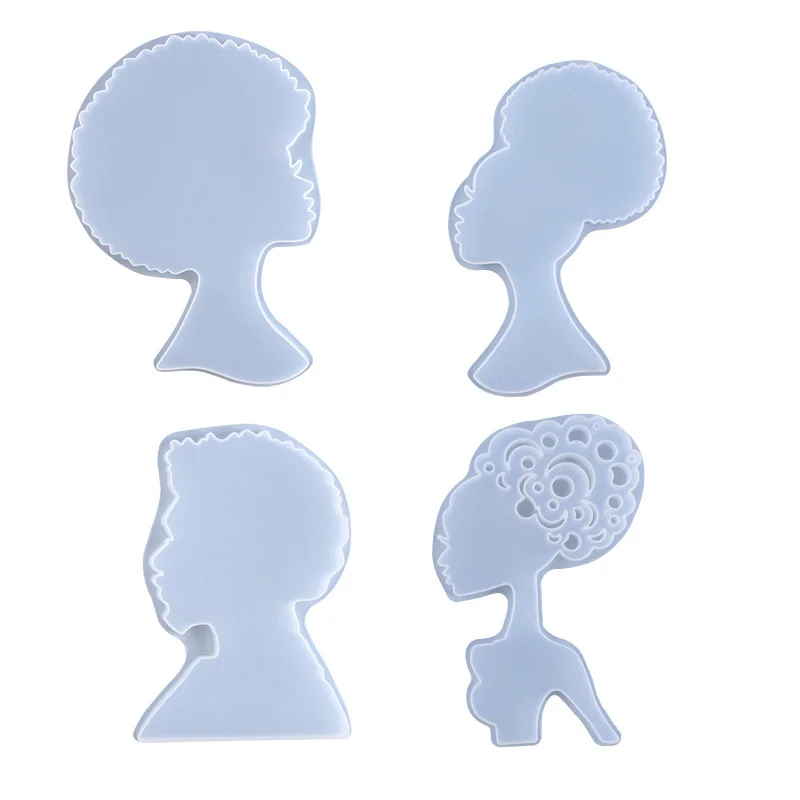 African Male Female Head Coaster Silicone Mold For DIY Crystal Epoxy Resin Tray Resin Mold Home Decoration Handmade Crafts Tools
African Male Female Head Coaster Silicone Mold For DIY Crystal Epoxy Resin Tray Resin Mold Home Decoration Handmade Crafts Tools