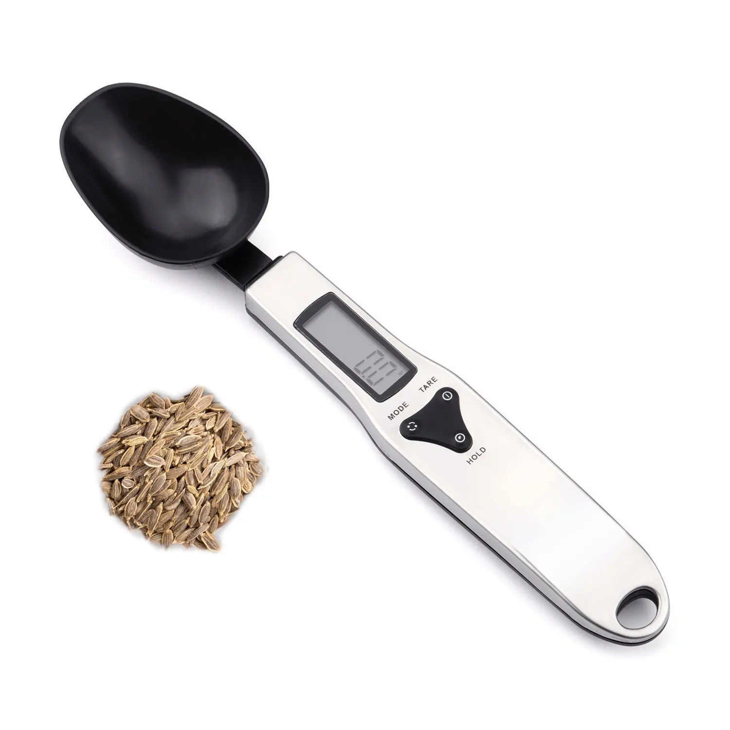 

Measuring Spoon 500g/0.1g Portable LCD Digital Kitchen Scale Gram Electronic Spoon Weight Volumn Food Scale