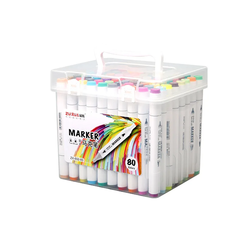 48 color mark pen students alcohol oil painting 24 color double markers set 80 color marker
48 color mark pen students alcohol oil painting 24 color double markers set 80 color marker