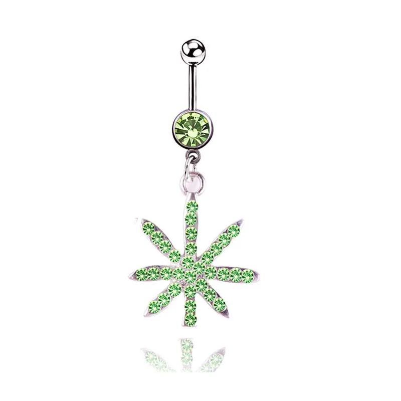 5 PCS Sexy Belly Button Ring Green Leaf Turtle Tree Belly Piercing Crystal Dangle Belly Button Ring Surgical Steel Body Jewelry
5 PCS Sexy Belly Button Ring Green Leaf Turtle Tree Belly Piercing Crystal Dangle Belly Button Ring Surgical Steel Body Jewelry