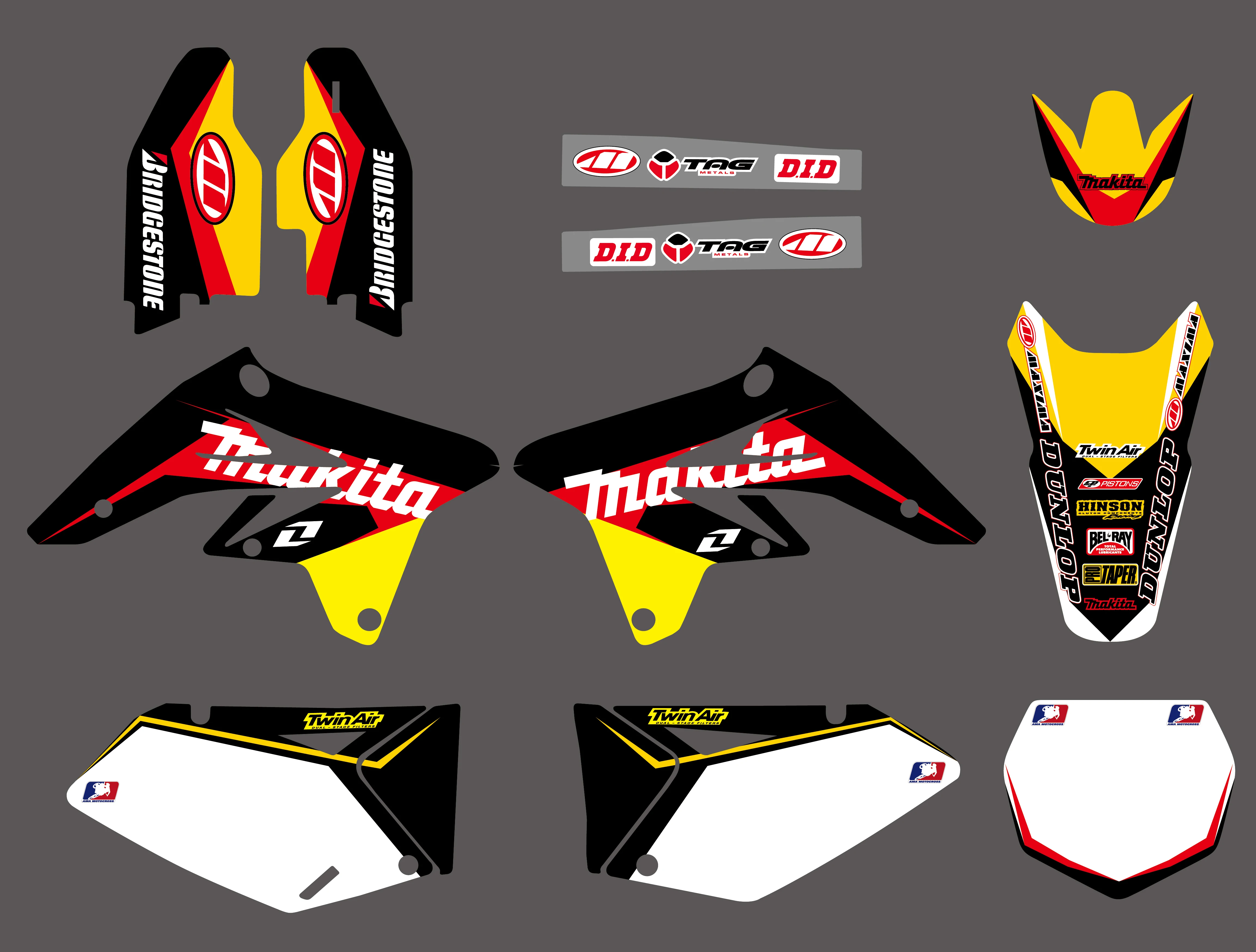 NEW TEAM GRAPHICS & BACKGROUNDS DECALS STICKERS Kits For SUZUKI RMZ250 RMZ 250 2007 2008 2009
NEW TEAM GRAPHICS & BACKGROUNDS DECALS STICKERS Kits For SUZUKI RMZ250 RMZ 250 2007 2008 2009