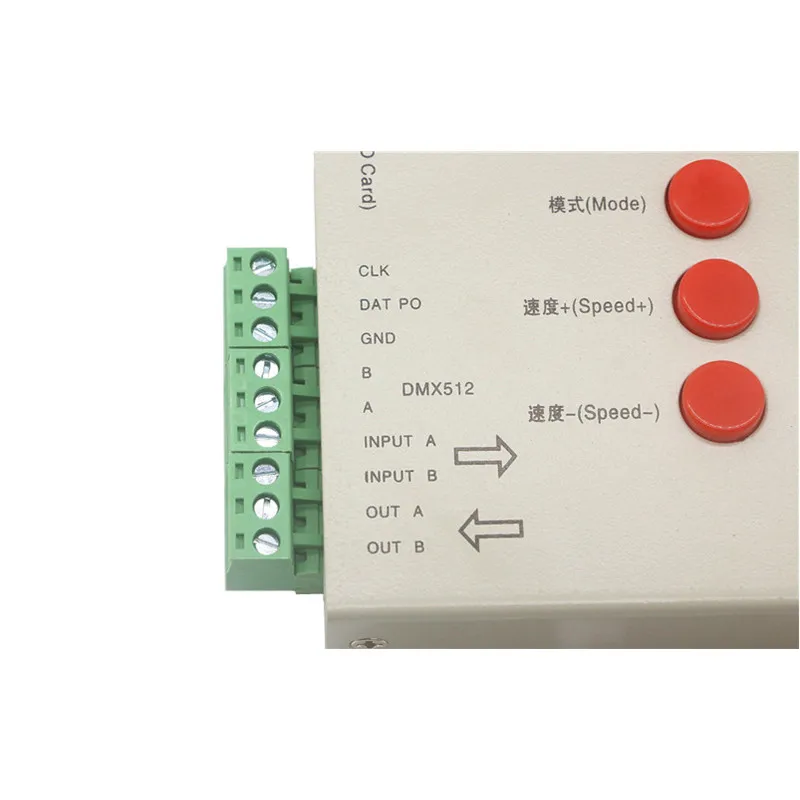 Светодиодный RGB контроллер T1000S для SD карты светодиодный DC5 ~ 24V WS2801 WS2811 WS2812B LPD6803 SK6812