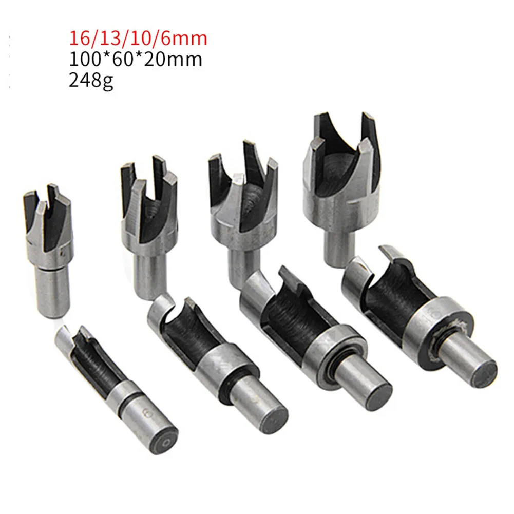 8piece 6/10/13/16mm Carbon Steel Cork Drill Bit Set 10mm Handle Wood Cutting Suitable For Woodworking Drill Tools
8piece 6/10/13/16mm Carbon Steel Cork Drill Bit Set 10mm Handle Wood Cutting Suitable For Woodworking Drill Tools