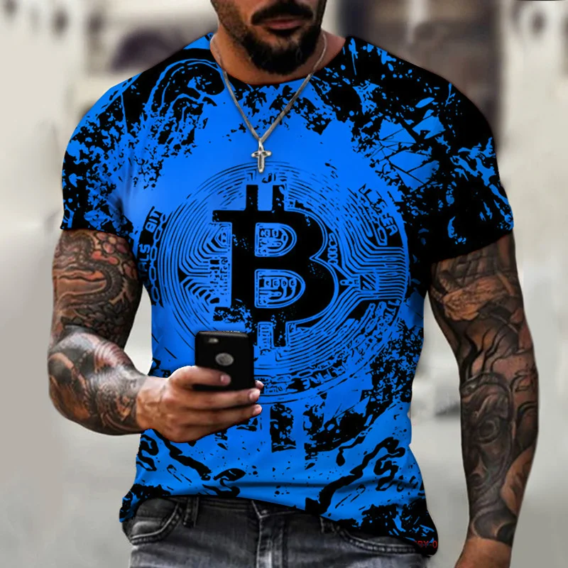 3D Printing Slender Round Neck Sweater Men Casual Streetwear Fashion T-shirt Men of Short Sleeves loose T-shirt Bitcoin XXS-6XL
3D Printing Slender Round Neck Sweater Men Casual Streetwear Fashion T-shirt Men of Short Sleeves loose T-shirt Bitcoin XXS-6XL