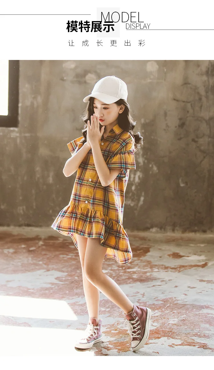 Summer hot-selling new girls' plaid dresses, big kids Korean casual skirts, foreign trade children's skirts
Summer hot-selling new girls' plaid dresses, big kids Korean casual skirts, foreign trade children's skirts
