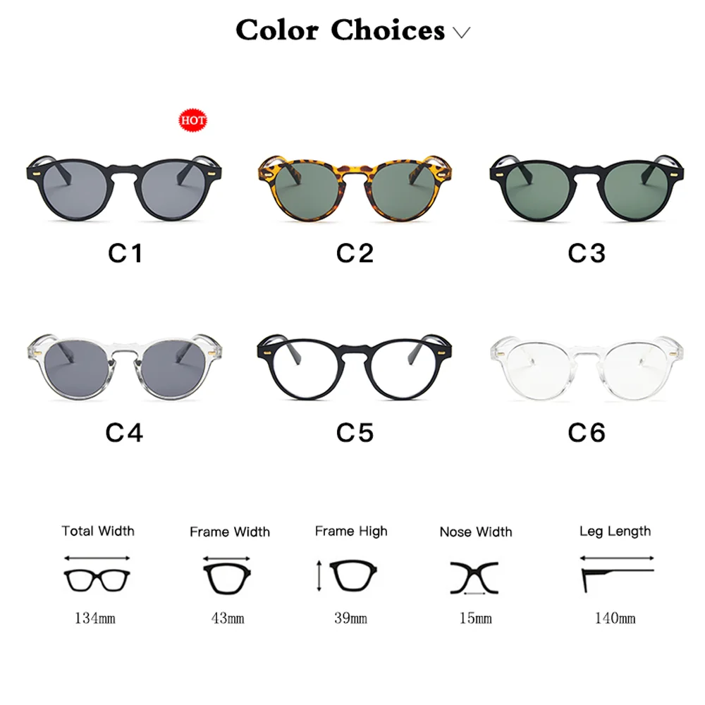 Fashion Round Small Frame Sunglasses Brand Designer Retro Men Eyeglasses Women Driving Sun Glasses For Male UV400 Oculos De Sol
Fashion Round Small Frame Sunglasses Brand Designer Retro Men Eyeglasses Women Driving Sun Glasses For Male UV400 Oculos De Sol
