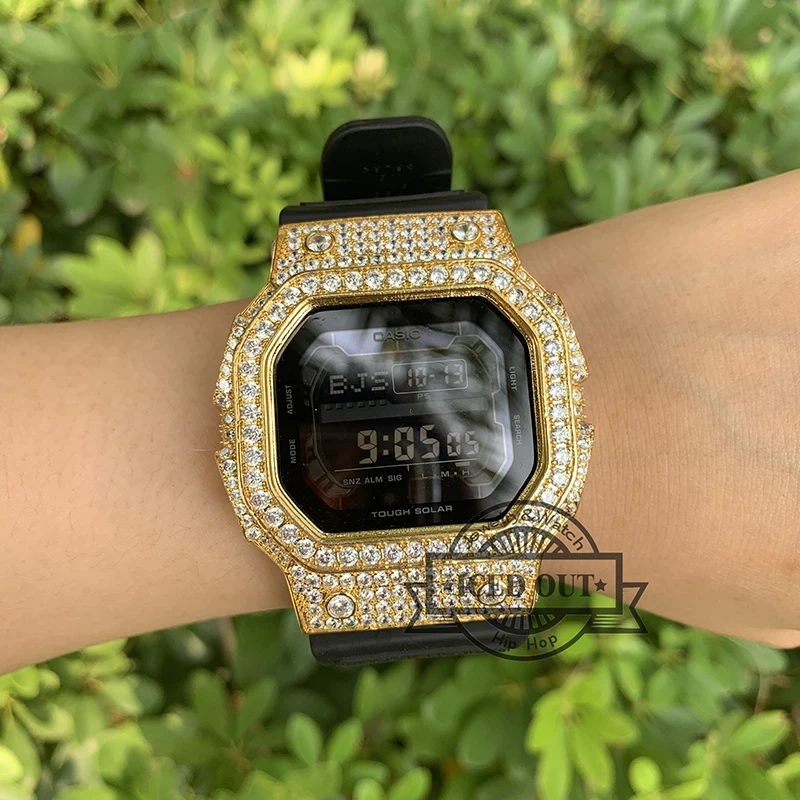 Супер большой G Shock Lab бриллиантовый сверкающий корпус для модели GX56|Циферблаты