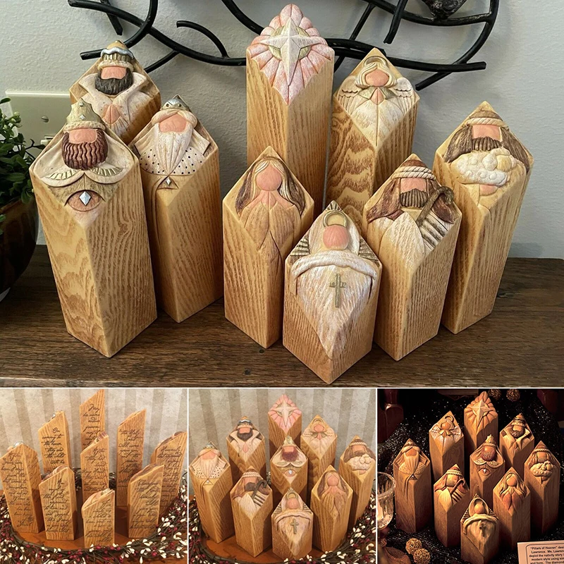 Heaven Nativity Tree Pillar Statues Desktop Ornament Home Office Restaurant Decoration 9pcs HANW88
Heaven Nativity Tree Pillar Statues Desktop Ornament Home Office Restaurant Decoration 9pcs HANW88