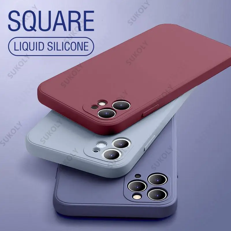 Soft Liquid Silicone Case For iPhone 12 11 Pro Max XR XS Max 7 8 Plus Luxury Phone Case For iPhone 11 12 Minus 7 8 6s SE 2020
Soft Liquid Silicone Case For iPhone 12 11 Pro Max XR XS Max 7 8 Plus Luxury Phone Case For iPhone 11 12 Minus 7 8 6s SE 2020