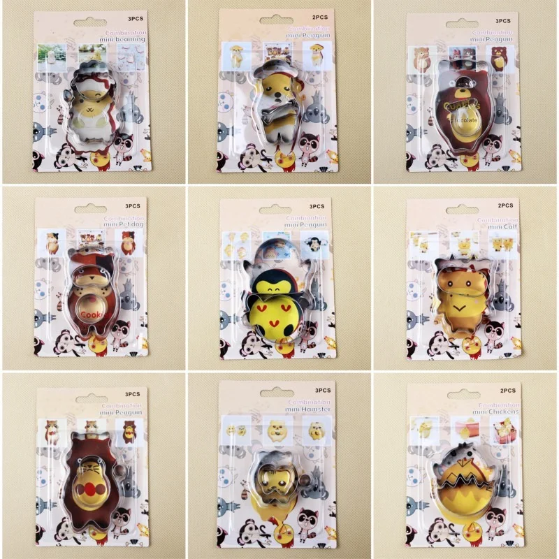 3pcs Cute Cartoon Animals Biscuit Molds Set DIY Stainless Steel Biscuit Baking Mould Cat Bear Cookie Cutter Kitchen Tools 
3pcs Cute Cartoon Animals Biscuit Molds Set DIY Stainless Steel Biscuit Baking Mould Cat Bear Cookie Cutter Kitchen Tools