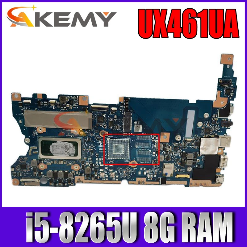 Материнская плата Akemy UX461UA W/ i5-8265U 8G RAM для ноутбука Asus UX461UN UX461UA UX461U UX461 материнская плата 
Материнская плата Akemy UX461UA W/ i5-8265U 8G RAM для ноутбука Asus UX461UN UX461UA UX461U UX461 материнская плата
