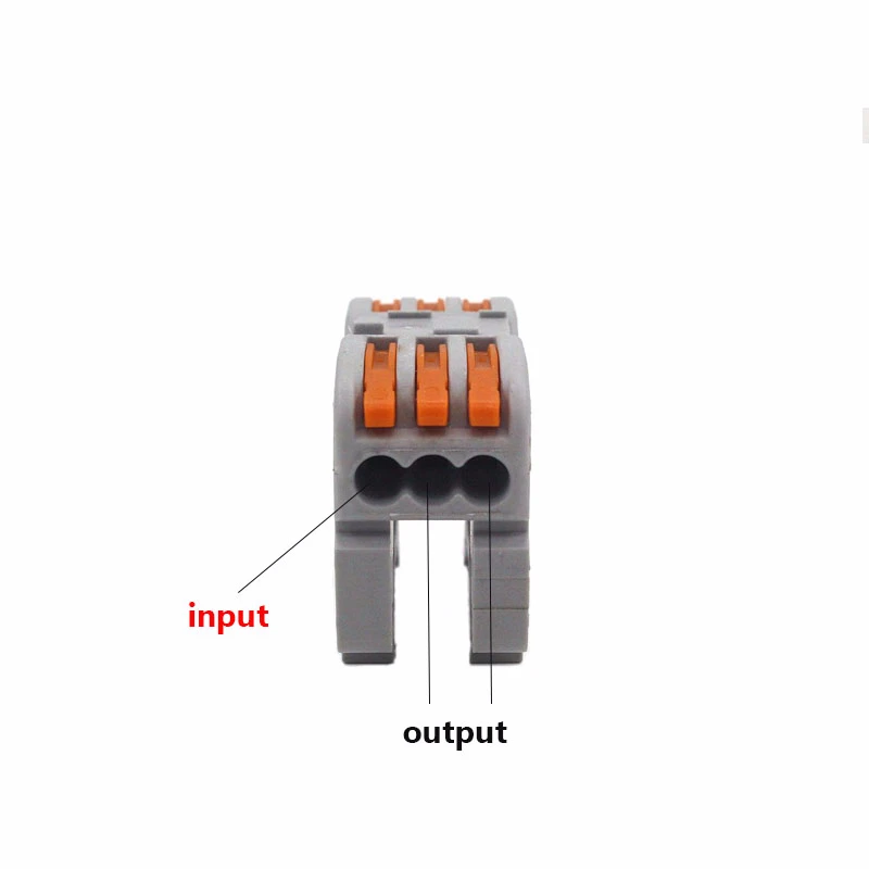10PCS Wire Connectors 222 223 SPL-1 PCT-211 Rail Type Quick Terminal Block Press Plug-in Terminal Block Electrical Conectors 
10PCS Wire Connectors 222 223 SPL-1 PCT-211 Rail Type Quick Terminal Block Press Plug-in Terminal Block Electrical Conectors