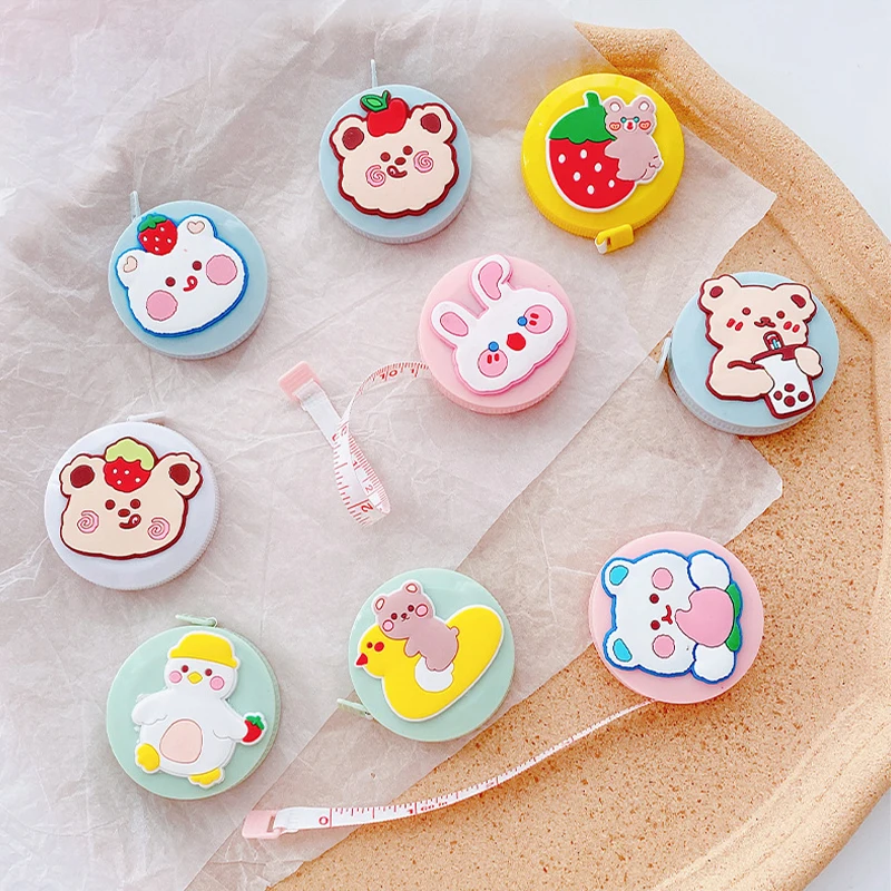 Tape Measures Cartoon Animal Portable Retractable Ruler DIY Handmade Sewing Tools Centimeter Inch Roll Tape 150cm/60" 1pc
Tape Measures Cartoon Animal Portable Retractable Ruler DIY Handmade Sewing Tools Centimeter Inch Roll Tape 150cm/60" 1pc
