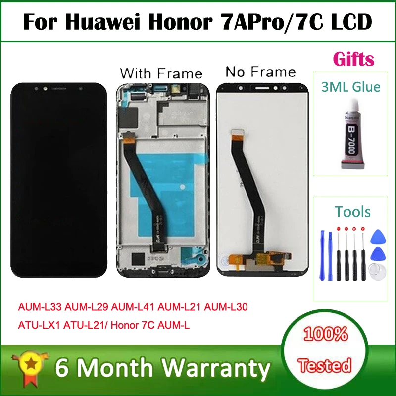 Дисплей 5,7 дюйма для Huawei Honor 7C, ЖК-дисплей с сенсорным экраном и дигитайзером ATU LX1 / L21 для Huawei 7A Pro, зеркальный ЖК-экран
Дисплей 5,7 дюйма для Huawei Honor 7C, ЖК-дисплей с сенсорным экраном и дигитайзером ATU LX1 / L21 для Huawei 7A Pro, зеркальный ЖК-экран