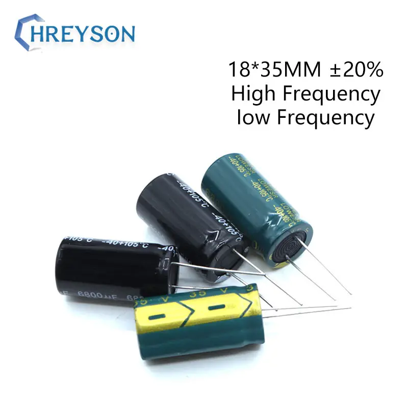 5Pcs 18*35 High Frequency Low ESR Aluminum Electrolytic Capacitor Kit 25V 63V 100V 1000UF 3300UF 2200UF Full Values Assorted Set
5Pcs 18*35 High Frequency Low ESR Aluminum Electrolytic Capacitor Kit 25V 63V 100V 1000UF 3300UF 2200UF Full Values Assorted Set