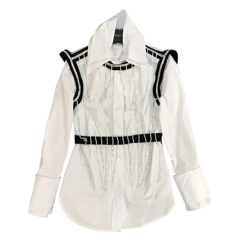 Shein Top Polyester Long Broadcloth Zanzea Blusa New Women's Shirt Rhinestone Vest And Two-piece Solid Color Collar Female
Shein Top Polyester Long Broadcloth Zanzea Blusa New Women's Shirt Rhinestone Vest And Two-piece Solid Color Collar Female