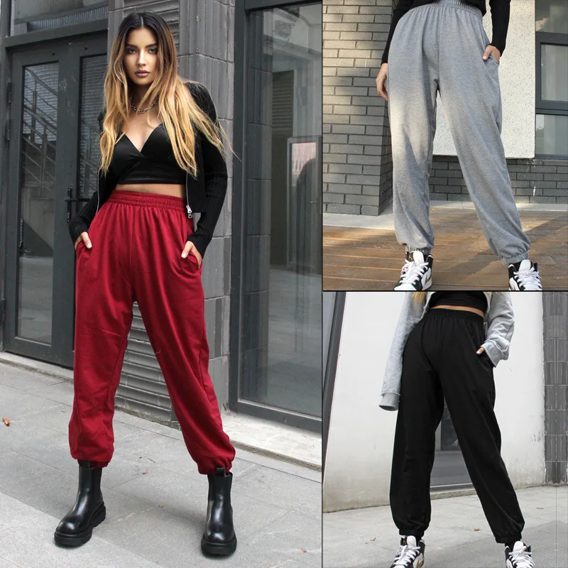 Running trousers leggings women's home casual gray sports pants, bloomers
Running trousers leggings women's home casual gray sports pants, bloomers