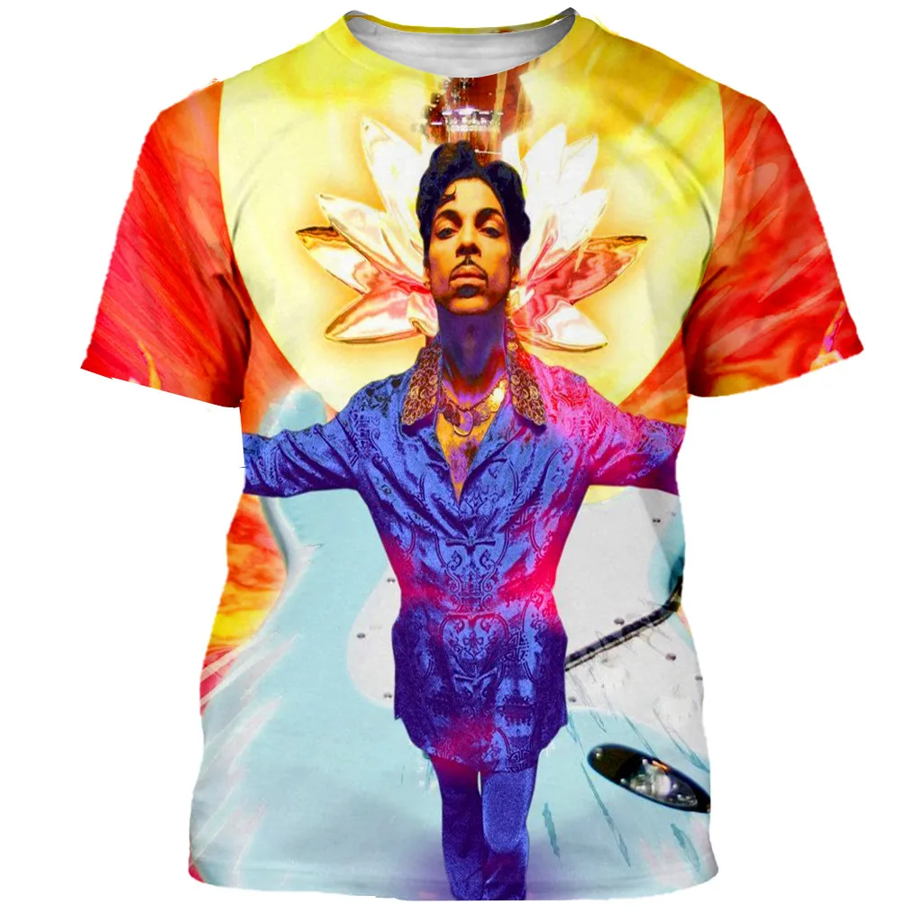 New Prince Rogers Nelson T Shirt Men Women 3D Printed Fashion Harajuku Tshirt Hip Hop Streetwear Casual Summer Tops
New Prince Rogers Nelson T Shirt Men Women 3D Printed Fashion Harajuku Tshirt Hip Hop Streetwear Casual Summer Tops
